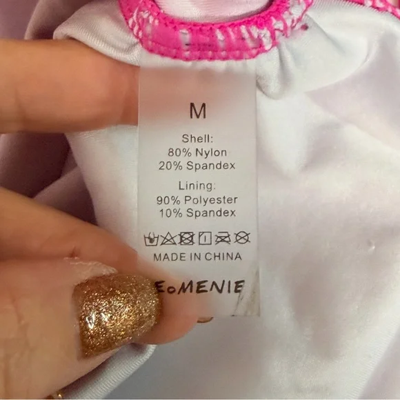 Eomenie Hot Pink One Piece Swimsuit Size M - Picture 15 of 15